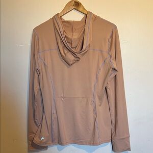 FABLETICS Vada running shirt with hood size Large Mauve